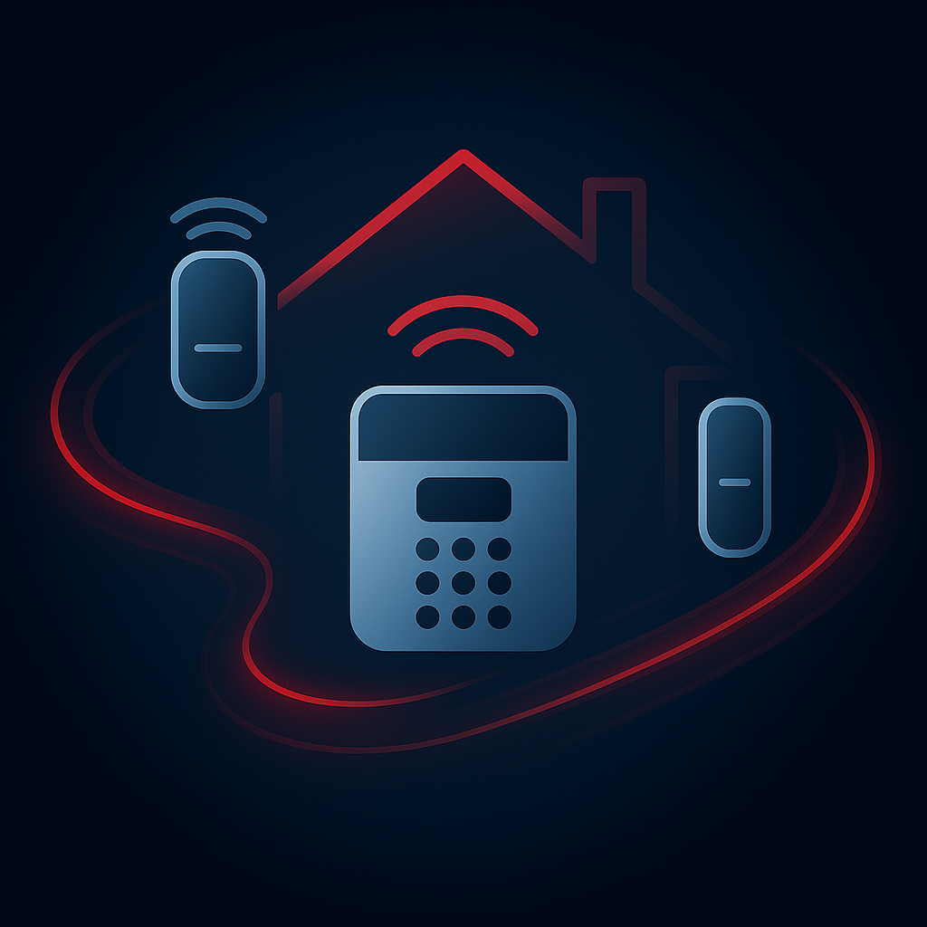 Hikvision AX PRO központ és érzékelők illusztráció